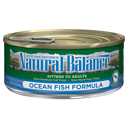 Natural Balance Original Ultra Premium Ocean Fish Canned Formula Wet Cat Food 5.5oz - Poudre Pet and Feed Supply