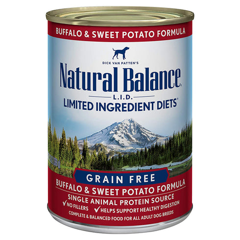 Natural Balance L.I.D. Limited Ingredient Diets Buffalo and Sweet Potato Formula 13oz - Poudre Pet and Feed Supply