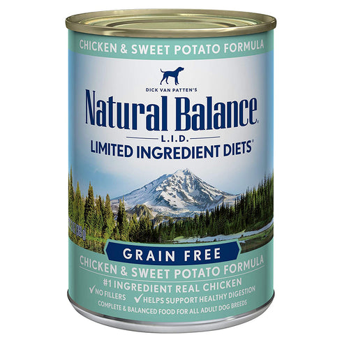 Natural Balance L.I.D. Limited Ingredient Diets Chicken & Sweet Potato Formula Wet Dog Food 13oz - Poudre Pet and Feed Supply