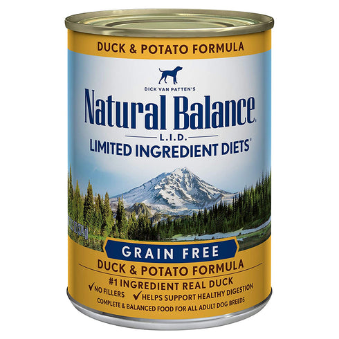 Natural Balance L.I.D. Limited Ingredient Diets Duck & Potato Formula Wet Dog Food 13oz - Poudre Pet and Feed Supply