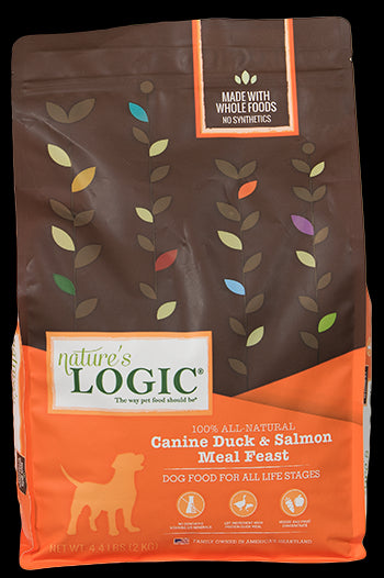 Nature's Logic Duck & Salmon Meal Feast Dry Dog Food 26.4lb - Poudre Pet and Feed Supply
