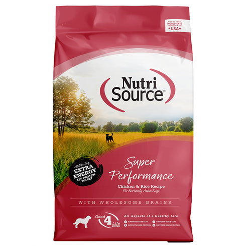 Nutrisource Super Performance Chicken & Rice Dry Dog Food 40lb - Poudre Pet and Feed Supply