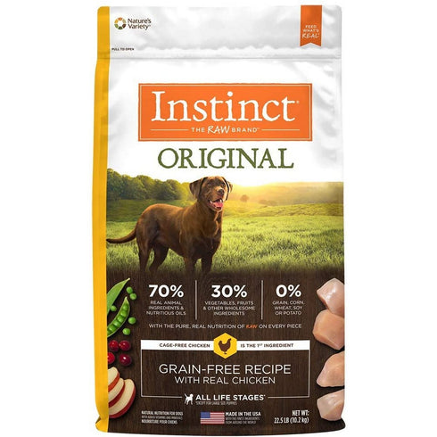 Instinct Original Grain-Free Chicken Dry Dog Food 22.5lb - Poudre Pet and Feed Supply