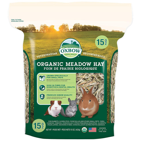 Oxbow Organic Meadow Hay 15oz - Poudre Pet and Feed Supply