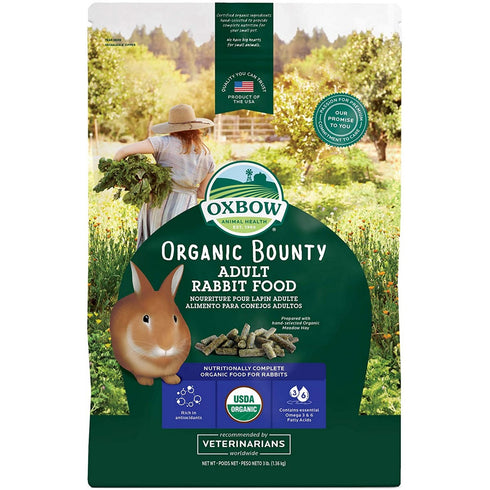 Oxbow Organic Bounty Adult Rabbit 3lb - Poudre Pet and Feed Supply