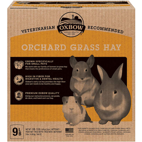 Oxbow Orchard Grass Hay 9lb - Poudre Pet and Feed Supply