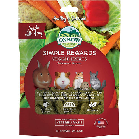 Oxbow Simple Rewards Veggie Treats 3oz - Poudre Pet and Feed Supply