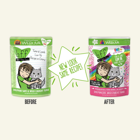 BFF OMG Tuna & Lamb Luv Ya Dinner in Gravy 3oz Pouch - Poudre Pet and Feed Supply