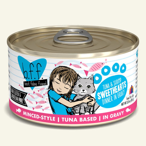 BFF Tuna & Shrimp Sweethearts Dinner in Gravy 3oz - Poudre Pet and Feed Supply