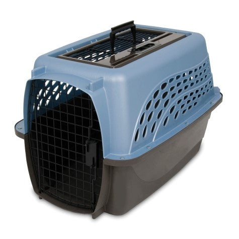 Petmate 2 Door Top Load Kennel Blue - Poudre Pet and Feed Supply