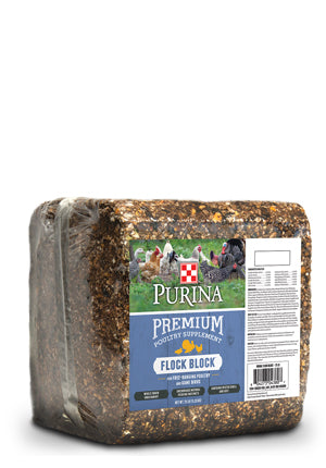 Purina Flock Block 25lb - Poudre Pet and Feed Supply