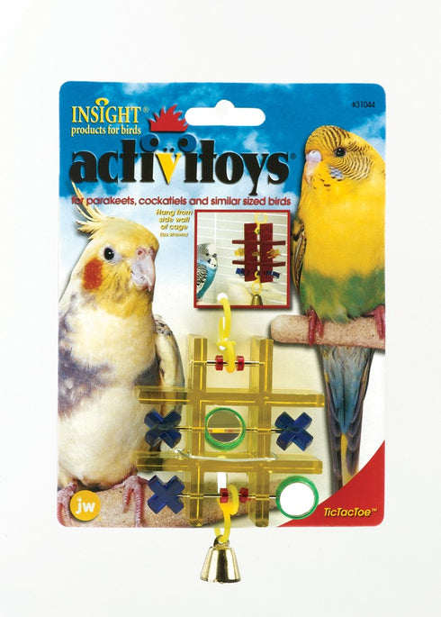 JW Pet ActiviToy Tic Tac Toe Bird Toy - Poudre Pet and Feed Supply