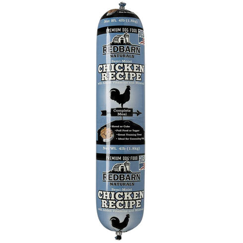 Redbarn Pet Products Natural Chicken Recipe Rolled Dog Food 4lb - Poudre Pet and Feed Supply