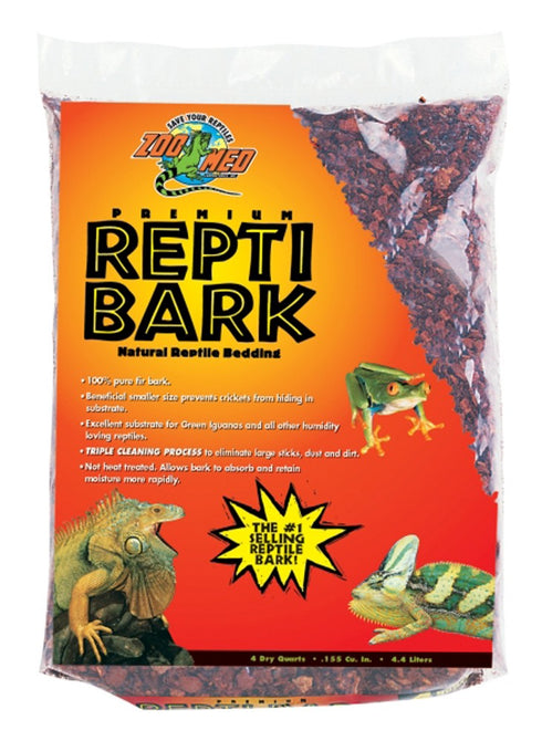 ZOO MED Premium ReptiBark 4qt - Poudre Pet and Feed Supply