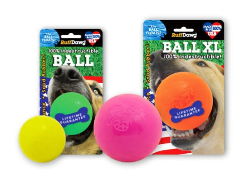 RuffDawg Rubber Ball 2.5" For Small To Medium Dogs - Poudre Pet and Feed Supply