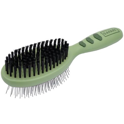 Safari Pin and Bristle Combo Dog Brush Medium - Poudre Pet and Feed Supply