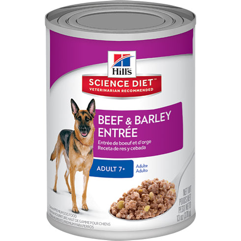 Science Diet Adult 7+ Beef and Barley Entree 13oz - Poudre Pet and Feed Supply