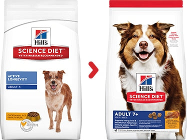 Science Diet Adult 7+ Chicken Recipe Dry Dog Food 33lb - Poudre Pet and Feed Supply