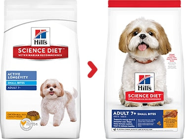Science Diet Adult 7+ Small Bites Chicken Recipe Dry Dog Food 33lb - Poudre Pet and Feed Supply