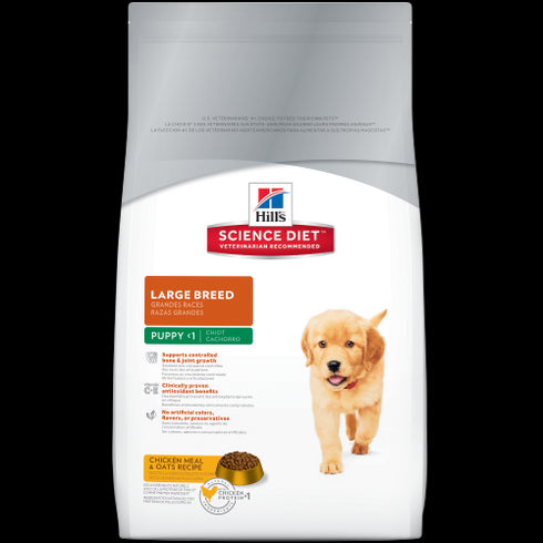 Science Diet Chicken & Oats Large Breed Puppy Dry Dog Food 15lb - Poudre Pet and Feed Supply