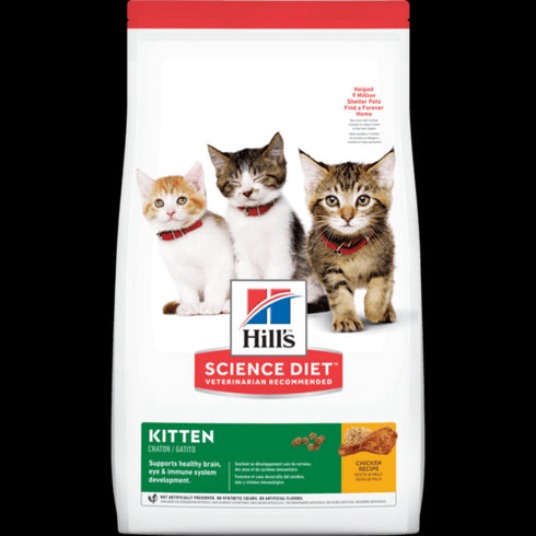Science Diet Kitten Chicken Recipe Dry Cat Food 7lb - Poudre Pet and Feed Supply