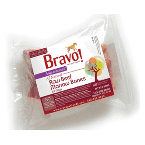 Bravo Bone Frozen Beef 2-4" Dog Treats 25lb - Poudre Pet and Feed Supply