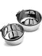 Spot Stainless Steel Coop Cup with Clamp 10oz - Poudre Pet and Feed Supply