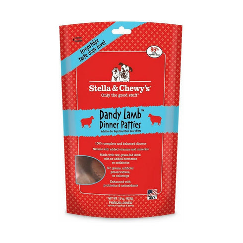 Stella and Chewys Freeze Dried Dandy Lamb Raw Diet Dog Food 15oz - Poudre Pet and Feed Supply