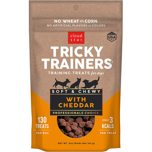 Cloud Star Tricky Trainers Chewy Cheddar Flavor Dog Treats 5oz - Poudre Pet and Feed Supply