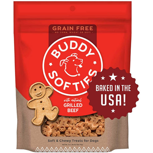 Buddy Biscuits Grain Free Grilled Beef Soft & Chewy Dog Treats 5oz - Poudre Pet and Feed Supply