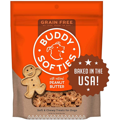 Buddy Biscuits Grain Free Peanut Butter Soft & Chewy Dog Treats 5oz - Poudre Pet and Feed Supply