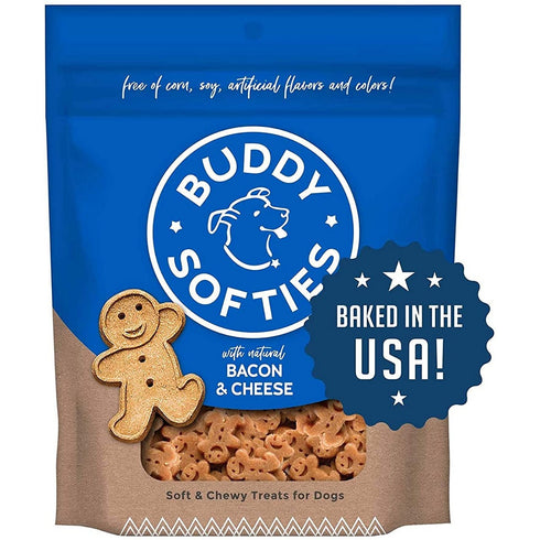 Buddy Biscuits Healthy Whole Grain Bacon & Cheese Soft & Chewy Dog Treats 6oz - Poudre Pet and Feed Supply