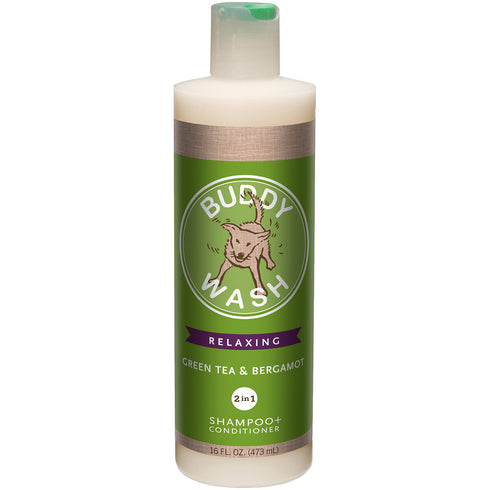 Cloud Star Buddy Wash Relaxing Green Tea & Bergamot Dog Shampoo & Conditioner 16oz - Poudre Pet and Feed Supply