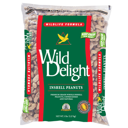 Wild Delight Inshell Peanuts 5lb - Poudre Pet and Feed Supply