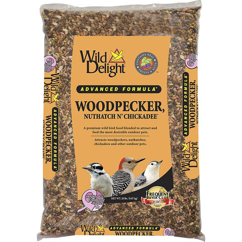 Wild Delight Woodpecker Nuthatch N Chickadee Wild Bird Food 20lb - Poudre Pet and Feed Supply