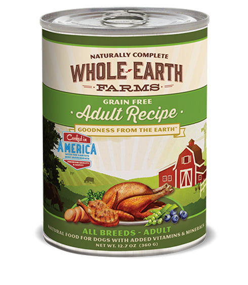 Whole Earth Grain Free Adult Recipe 12.7oz - Poudre Pet and Feed Supply