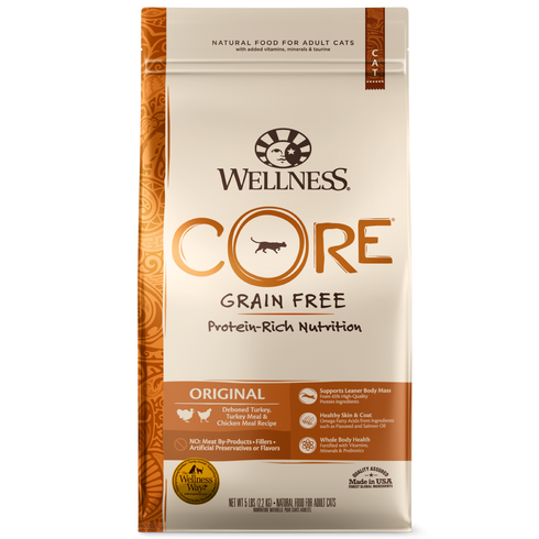 Wellness Core Original Turkey & Chicken Grain Free Dry Cat Food 12lb - Poudre Pet and Feed Supply
