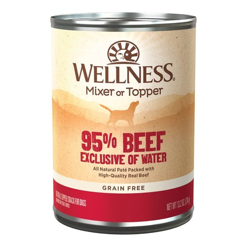 Wellness Ninety-Five Percent Mixer or Topper, Beef 13.2oz - Poudre Pet and Feed Supply