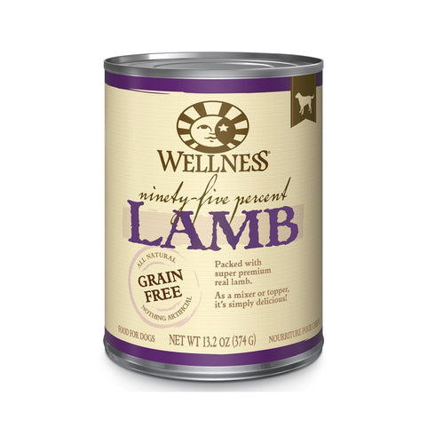 Wellness 95% Meat Canned Dog Lamb 13.2oz - Poudre Pet and Feed Supply