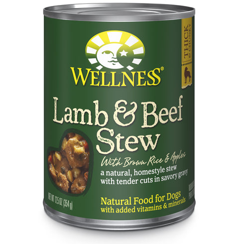 Wellness Lamb and Beef Stew with Brown Rice and Apples 12.5oz - Poudre Pet and Feed Supply