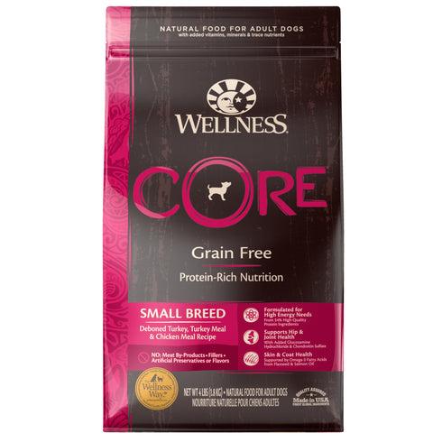 Wellness CORE Small Breed Turkey Dry Dog Food 12lb - Poudre Pet and Feed Supply
