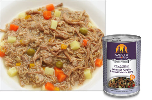 Weruva Steak Frites with Beef, Pumpkin and Sweet Potatoes in Gravy 14oz - Poudre Pet and Feed Supply