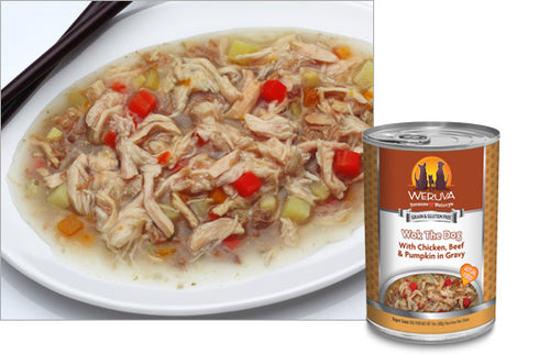 Weruva Wok the Dog with Chicken, Beef and Pumpkin in Gravy 14oz - Poudre Pet and Feed Supply