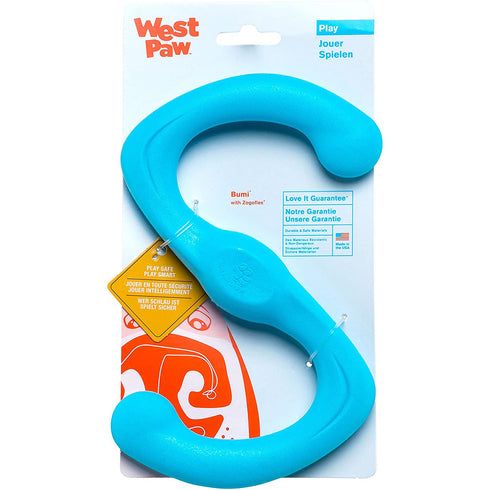 West Paw Zogoflex Bumi Large 9.5" Aqua Dog Toy - Poudre Pet and Feed Supply
