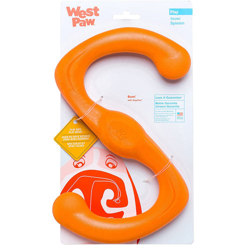 West Paw Zogoflex Bumi Large Tangerine Dog Toy - Poudre Pet and Feed Supply