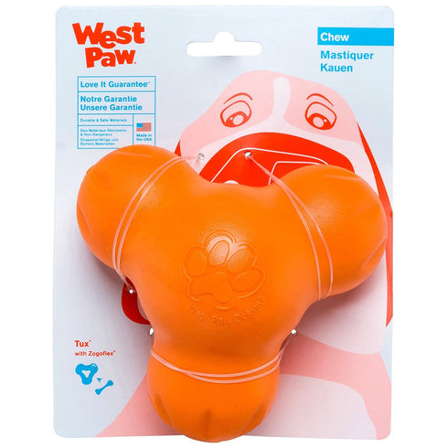 West Paw Tux Large Tangerine Dog Toy - Poudre Pet and Feed Supply