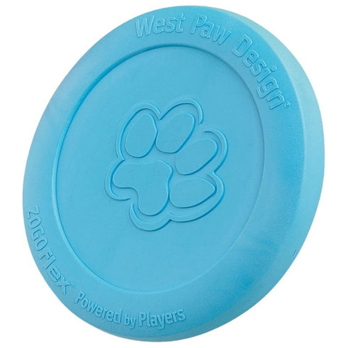 West Paw Zisc Dog Toy Aqua Blue Small - Poudre Pet and Feed Supply