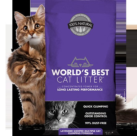 World's Best Lavender Scented Multiple Cat Clumping 28lb - Poudre Pet and Feed Supply