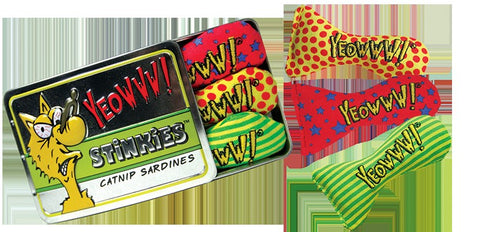 Yeowww! Catnip Stinkies Catnip Sardines with Dots - Poudre Pet and Feed Supply