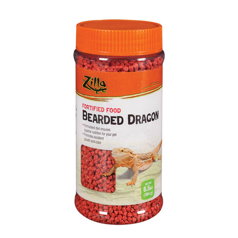 ZILLA Bearded Dragon Extruded Food Pellets 6.5oz - Poudre Pet and Feed Supply